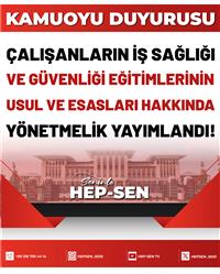 Çalışanların İş Sağlığı ve Güvenliği Eğitimlerinin Usul ve...